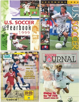 Lot of (14) Michelle Akers Signed Publications (Akers LOA)